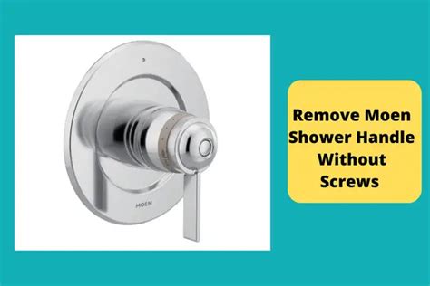 How To Remove Moen Shower Handle Without Screws [Solved]